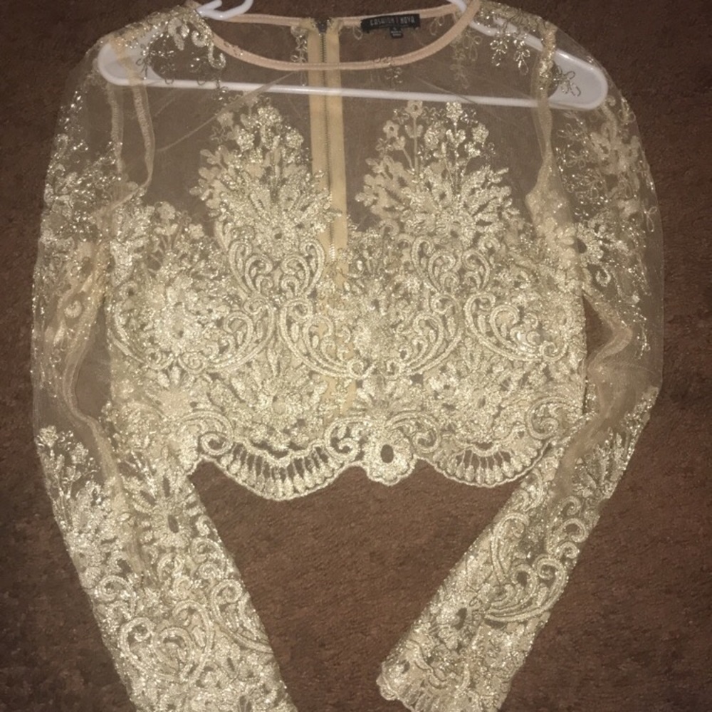Longsleeve crop top